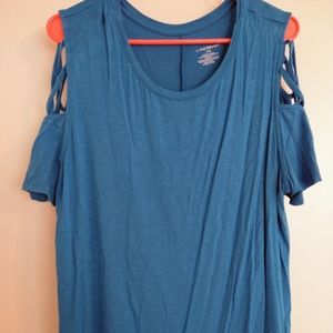 Cross Sleeve Lane Bryant Tee
